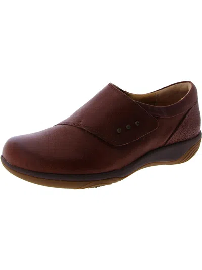 Hälsa Anna Womens Leather Round Toe Clogs In Brown