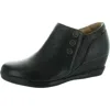 Hälsa Devina Womens Zipper Leather Booties In Black