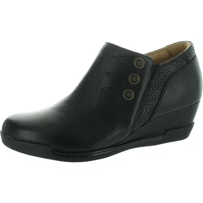 Hälsa Devina Womens Zipper Leather Booties In Black