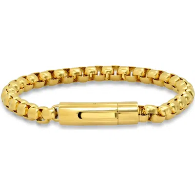 Hmy Jewelry 18k Gold Plate Box Chain Bracelet