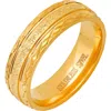 Hmy Jewelry 18k Gold Plated Stainless Steel Ring In Gold