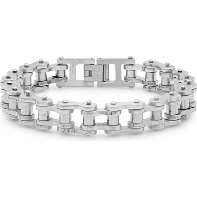 Hmy Jewelry Bicycle Chain Bracelet In Metallic