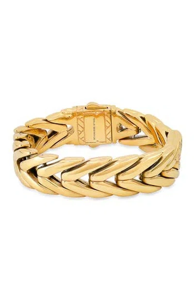 Hmy Jewelry Chunky Wheat Chain Bracelet In Gold