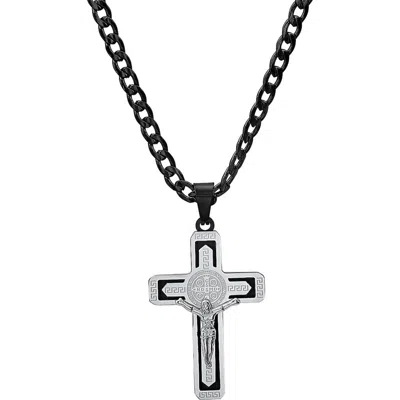 Hmy Jewelry Crucifix Pendant Necklace In Multi