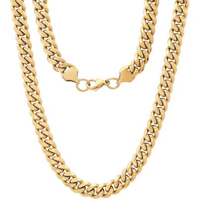 Hmy Jewelry Curb Chain Necklace In Gold