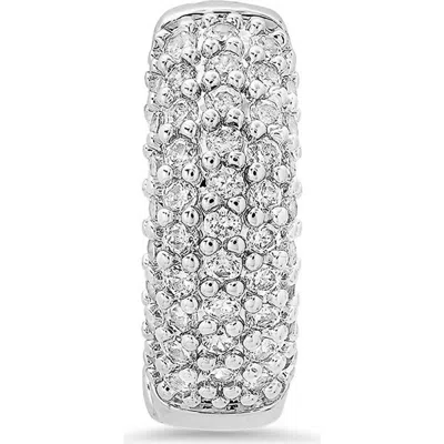 Hmy Jewelry Simulated Diamond Ear Cuff In Metallic