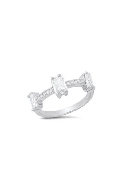 Hmy Jewelry Simulated Diamond Ring In Metallic