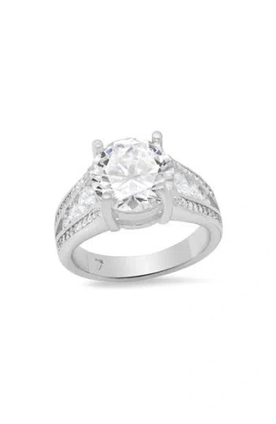 Hmy Jewelry Simulated Diamond Ring In White