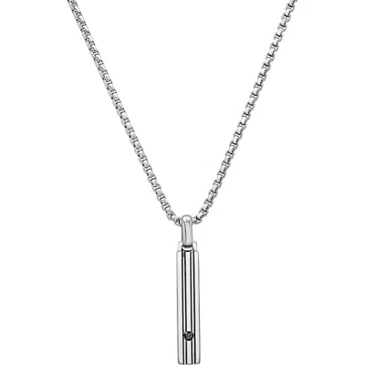 Hmy Jewelry Stainless Steel Rod Pendant Necklace
