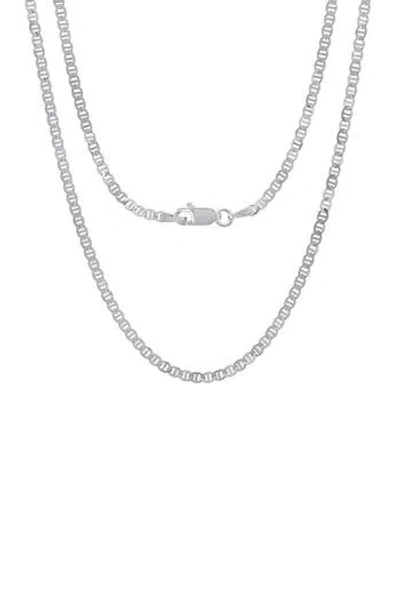 Hmy Jewelry Sterling Silver Mariner Chain Necklace