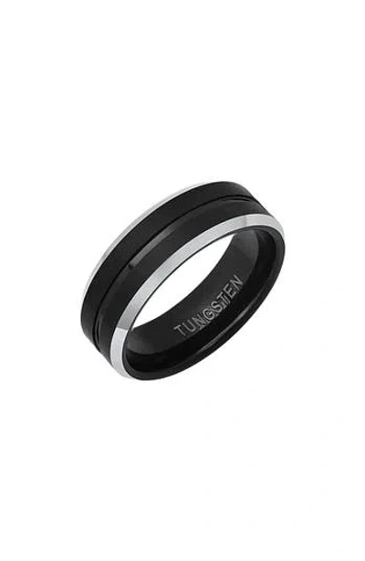 Hmy Jewelry Two-tone Tungsten Ring In Multi