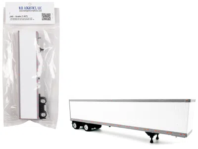 Ho Logistics Replicas 53' Spread Axle Dry Van Trailer White 1/87 (ho) Plastic Model Car By Ho Logistics