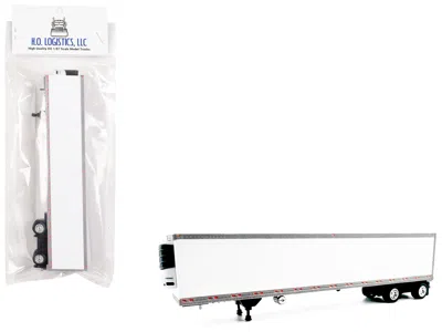 Ho Logistics Replicas 53' Spread Axle Refrigerated Trailer White 1/87 (ho) Plastic Model Car By Ho Logistics