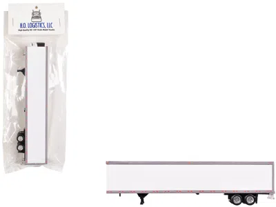 Ho Logistics Replicas Box Trailer With Reefer White 1/87 (ho) Scale Plastic Model By Ho Logistics
