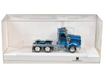 Ho Logistics Replicas Kenworth T800 Day Cab Blue Metallic 1/87 (ho) Scale Plastic Model Car By Ho Logistics