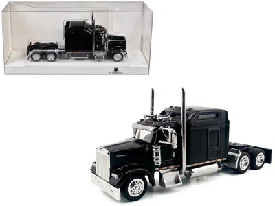 Ho Logistics Replicas Kenworth W900l Truck Tractor With Sleeper Cab Black 1/87 (ho) Scale Plastic Model Car By Ho Logistic