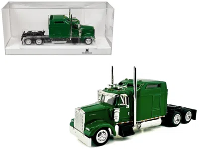 Ho Logistics Replicas Kenworth W900l Truck Tractor With Sleeper Cab Green 1/87 (ho) Scale Plastic Model Car By Ho Logistic