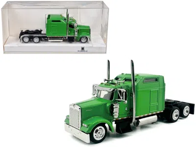 Ho Logistics Replicas Kenworth W900l Truck Tractor With Sleeper Cab Lime Green 1/87 (ho) Scale Plastic Model Car By Ho Log
