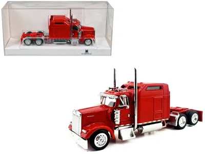 Ho Logistics Replicas Kenworth W900l Truck Tractor With Sleeper Cab Red 1/87 (ho) Scale Plastic Model Car By Ho Logistics