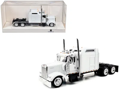 Ho Logistics Replicas Kenworth W900l Truck Tractor With Sleeper Cab White 1/87 (ho) Scale Plastic Model Car By Ho Logistic
