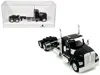 Ho Logistics Replicas Kenworth W990 2-axel Day Cab Black 1/87 (ho) Plastic Model Car By Ho Logistics