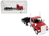 Ho Logistics Replicas Kenworth W990 3-axel Day Cab Red 1/87 (ho) Plastic Model Car By Ho Logistics