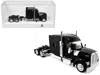 Ho Logistics Replicas Kenworth W990 With Stand Up Sleeper Cab Black 1/87 (ho) Plastic Model Car By Ho Logistics
