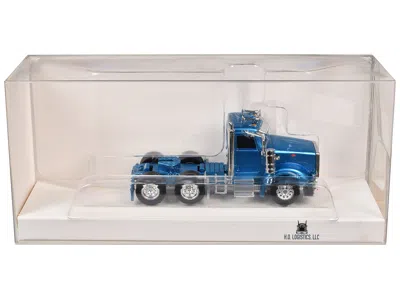 Ho Logistics Replicas Peterbilt 367 Day Cab Blue Metallic 1/87 (ho) Scale Plastic Model Car By Ho Logistics