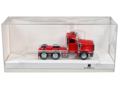 Ho Logistics Replicas Peterbilt 367 Day Cab Red 1/87 (ho) Scale Plastic Model Car By Ho Logistics