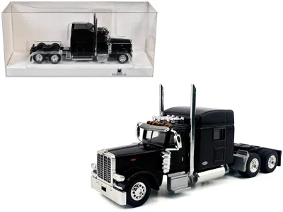 Ho Logistics Replicas Peterbilt 389 Truck Tractor With Sleeper Cab Black 1/87 (ho) Scale Plastic Model Car By Ho Logistics
