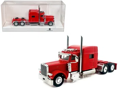 Ho Logistics Replicas Peterbilt 389 Truck Tractor With Sleeper Cab Red 1/87 (ho) Scale Plastic Model Car By Ho Logistics