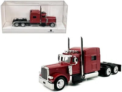 Ho Logistics Replicas Peterbilt 389 Truck Tractor With Sleeper Cab Red Metallic 1/87 (ho) Scale Plastic Model Car By Ho Lo