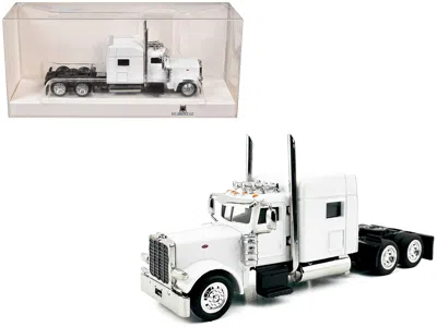Ho Logistics Replicas Peterbilt 389 Truck Tractor With Sleeper Cab White 1/87 (ho) Scale Plastic Model Car By Ho Logistics