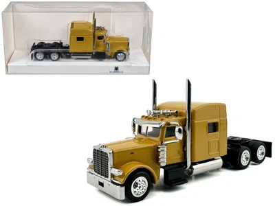 Ho Logistics Replicas Peterbilt 389 Truck Tractor With Sleeper Cab Yellow 1/87 (ho) Scale Plastic Model Car By Ho Logistic