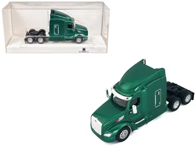 Ho Logistics Replicas Peterbilt 579 Sleeper Cab Green Metallic 1/87 (ho) Plastic Model Car By Ho Logistics