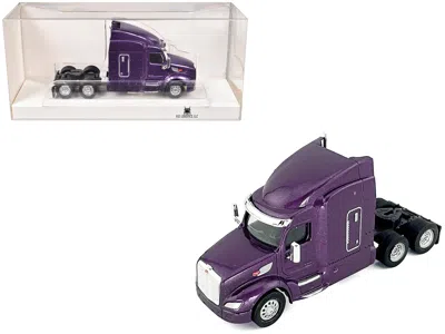 Ho Logistics Replicas Peterbilt 579 Sleeper Cab Purple Metallic 1/87 (ho) Plastic Model Car By Ho Logistics
