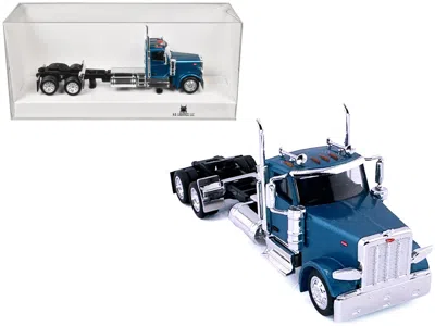 Ho Logistics Replicas Peterbilt 589 2-axel Day Cab Blue Metallic 1/87 (ho) Plastic Model Car By Ho Logistics