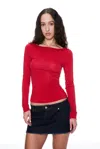 Ho24 Amelia Top In Red Stripe