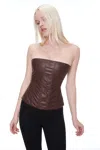 Ho24 Libra Corset In Brown