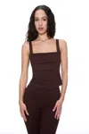 Ho24 Luna Top In Chocolate