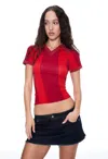 Ho24 Mel Top In Red Stripe