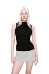 Ho24 Micro Mini Skirt In Butter Polka Dot