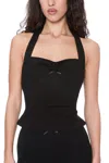 Ho24 Mikaela Top In Black