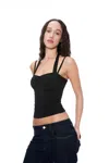 Ho24 Pilar Top In Black