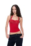 Ho24 Pilar Top In Red Stripe