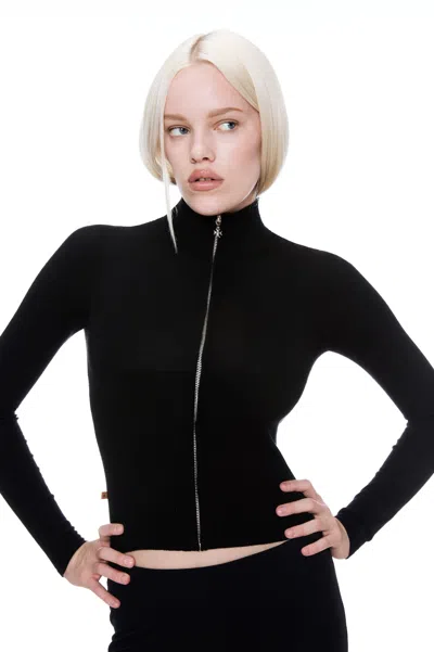 Ho24 Vlad Zip Up In Black