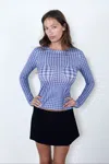 Ho25 Long Sleeve Top In Blue