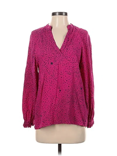 Pre-owned Hobbs London 3/4 Sleeve Blouse In Pink