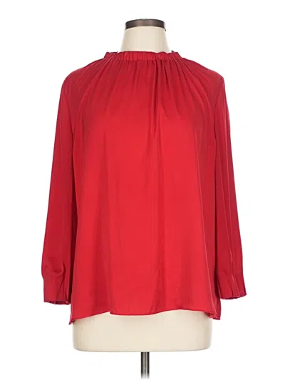 Pre-owned Hobbs London 3/4 Sleeve Blouse In Red