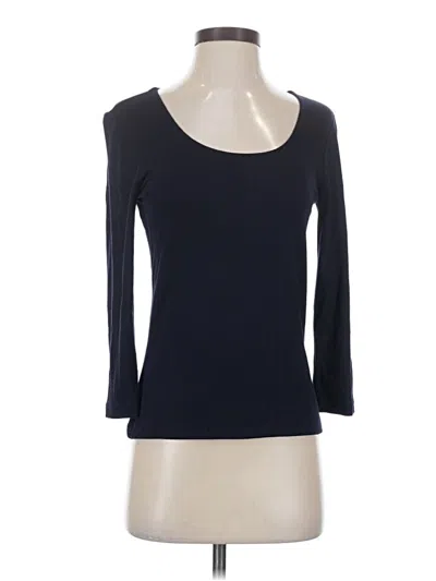 Pre-owned Hobbs London 3/4 Sleeve T-shirt In Blue